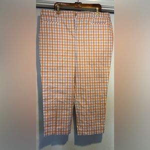 Ann Taylor crop pants The Crop, Curvy, Mid Rise in cheerful summer/fall colors.